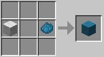 Crafting Cyan Wool from Wool and Cyan Dye