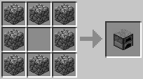 Crafting pec z Cobblestone