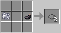 Crafting Gray Dye from Ink Sack and Bone Meal
