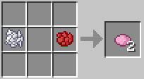 Crafting Pink Dye from Rose Red and Bonemeal