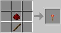 Crafting Redstone Torch