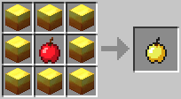 Minecraft Crafting Golden Apple