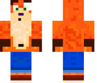 Crash Bandicoot Minecraft Skin