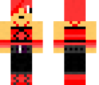 Red hipster chick Minecraft Skin