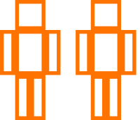 Orange box man Minecraft Skin