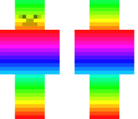 Rainbow Man Minecraft Skin