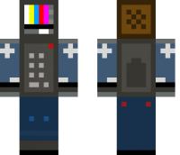 TV man Minecraft Skin