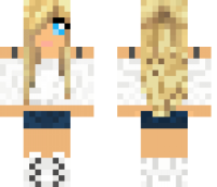 Cute Blond Girl Minecraft Skin
