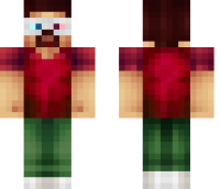 3D Glasses Minecraft Skin