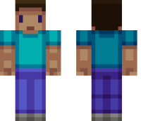 Blocky Steve Minecraft Skin