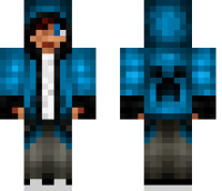 Blue Hoodie Teen Minecraft Skin