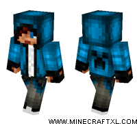 Blue Hoodie Teen skin