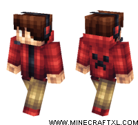 Red Creeper Hoodie skin