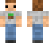 pixel block man, Minecraft Skin