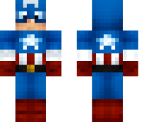 Captain America 2 Minecraft Skin