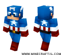 Captain America 2 Minecraft skin Captain America 2 skin