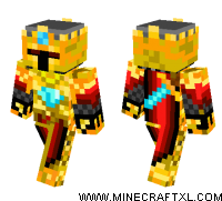 Golden knight rewamp Minecraft Skin