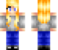 Beautiful Blond Girl Minecraft Skin