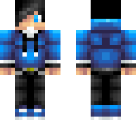 Blue Teenager Minecraft Skin