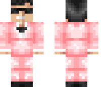 Pink Tuxedo Minecraft Skin
