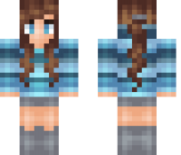 Blue Girl Minecraft Skin