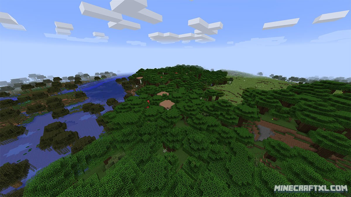 Roofed forest biome. 