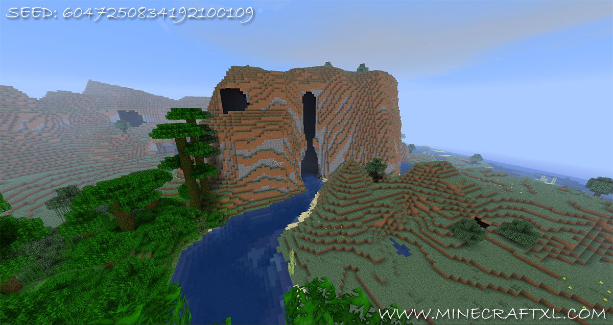 Minecraft Hollow Mountain Seed: 6047250834192100109 