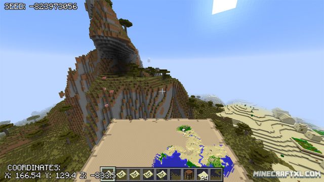 Minecraft Triple Desert Villages Seed: -823973056