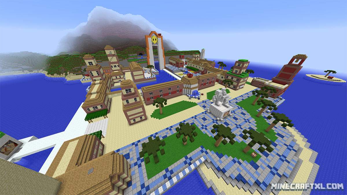 Super Mario Sunshine Map Download for Minecraft 1.8