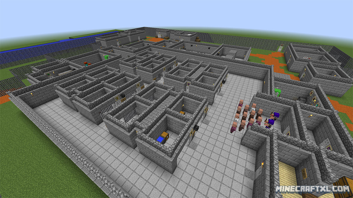 Prison Escape Map 1.13.2 for Minecraft : #Minecraft113Maps