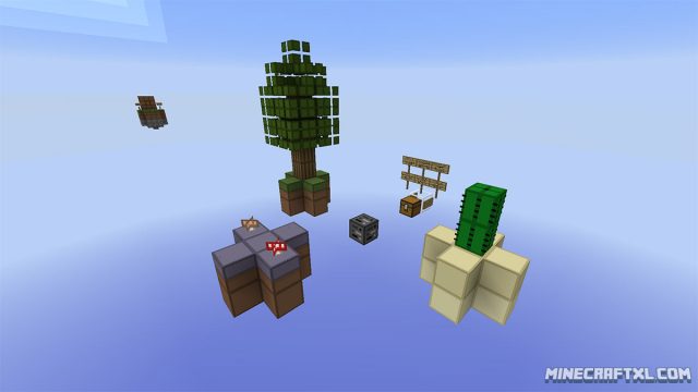 minecraft one block survival map download