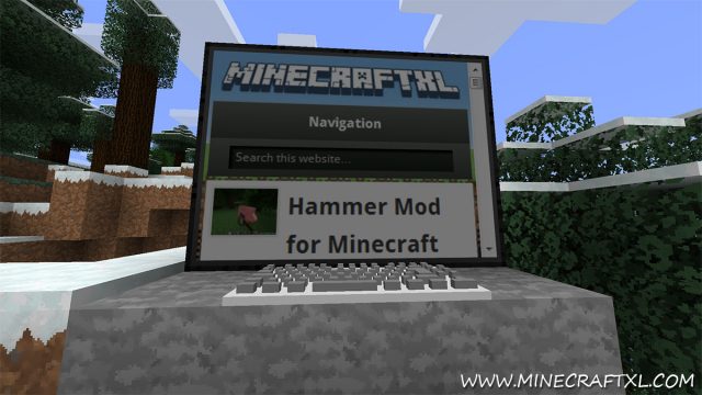 Web display mod for Minecraft