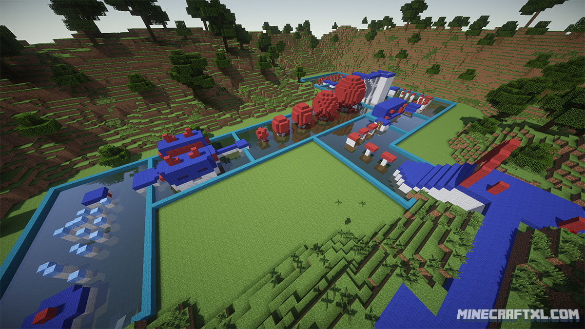 Wipeout Map for Minecraft 1.7/1.6 - MinecraftXL