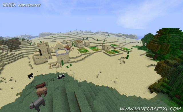 Minecraft Desert Village Seed
