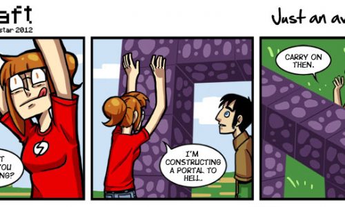 Minecraft Comic Failcraft - Just a normal day