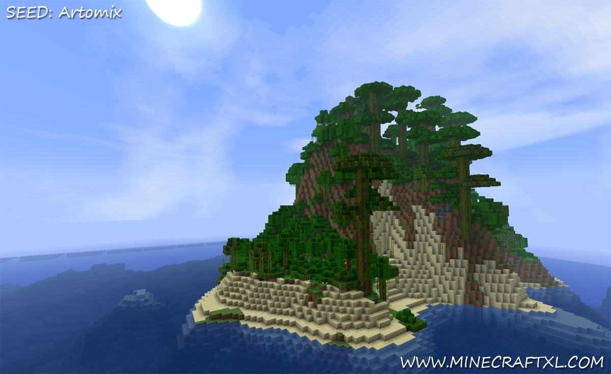 Minecraft Giant Survival Island Seed: Artomix