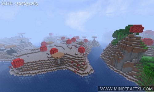 Minecraft huge red mushroom biome seed