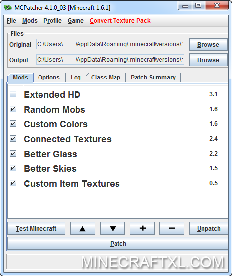 MCPatcher HD Fix for Minecraft