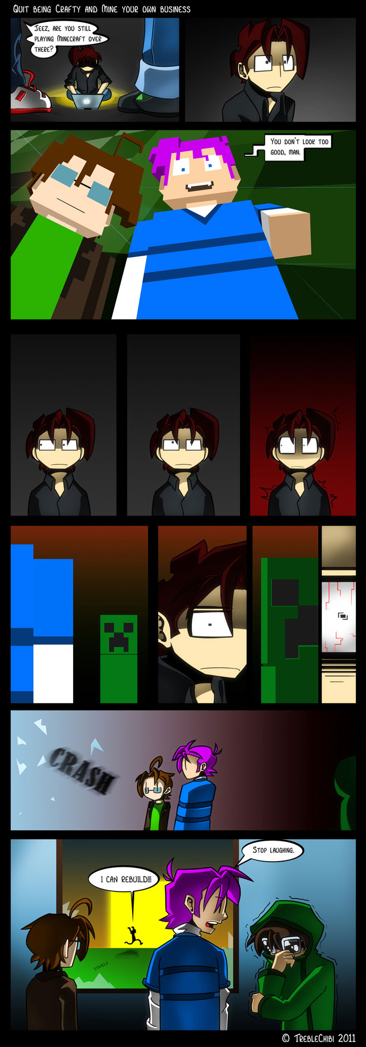 Minecraft Comic #3 - Quit Being Crafty and Mine Your Own 