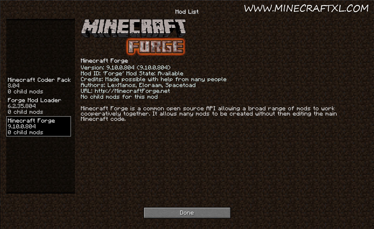 Minecraft forge download latest version