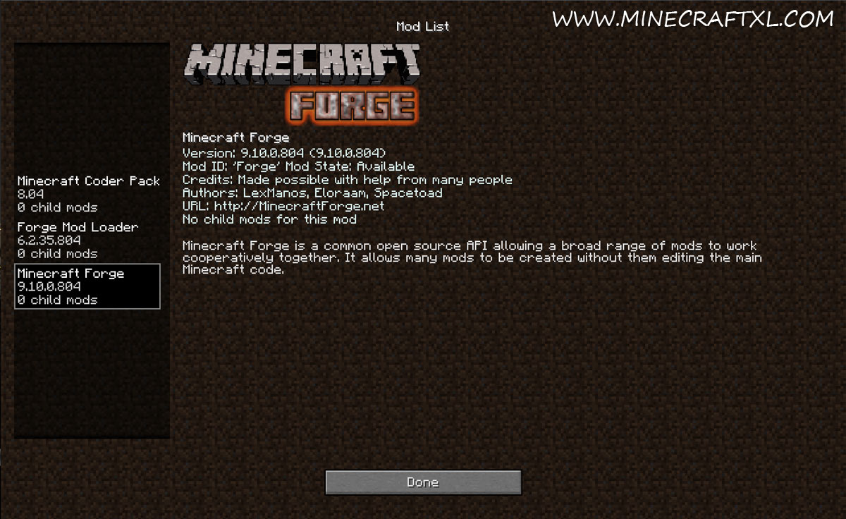 Minecraft Forge Api Download For Minecraft 1 8 1 7 1 6