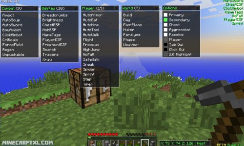 minecraft 1.8 hacked client wurst