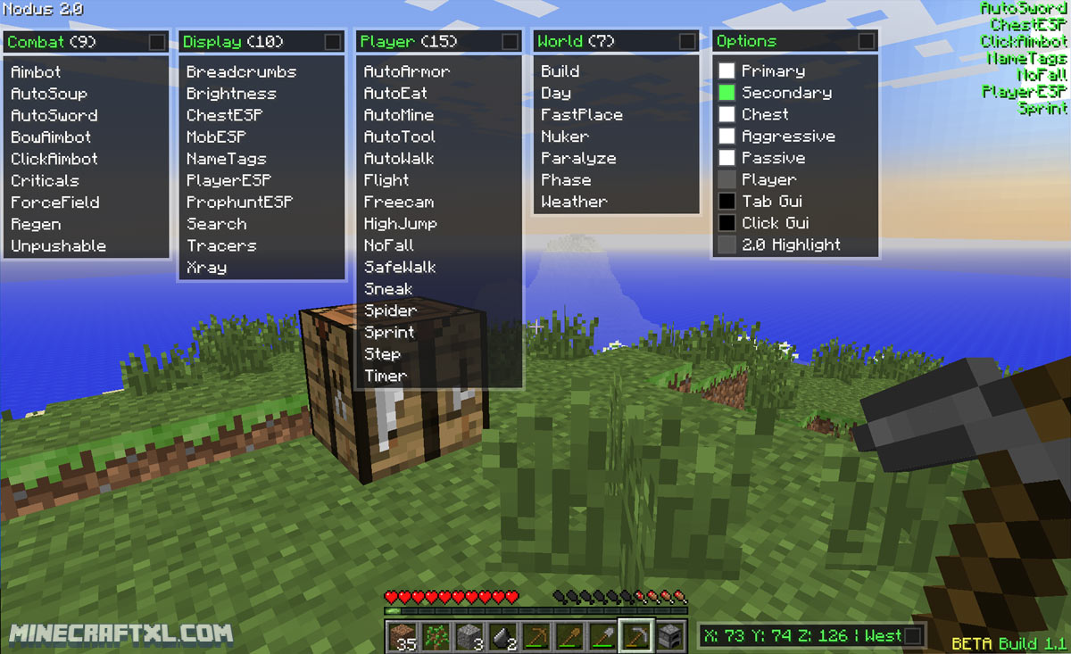 Download Nodus 2.0 Hacked Client w/OptiFine for Minecraft 1.7 Download Nodus 2.0 Hacked Client w/OptiFine for Minecraft 1.7 - 1200 x 733 jpeg 174kB
