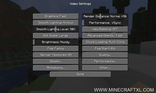 OptiFine HD FPS Boost Mod for Minecraft