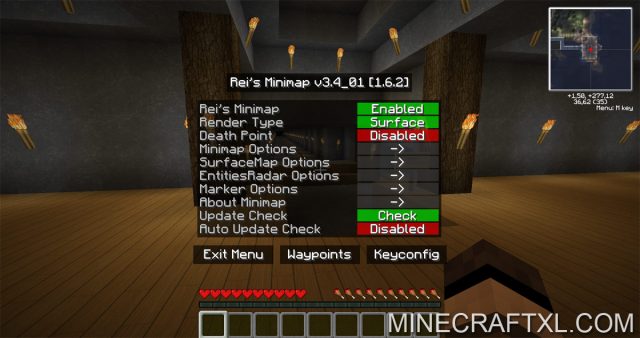 Rei´s Minimap Mod for Minecraft